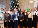 Лиозненские школьники посетили областную благотворительную елку