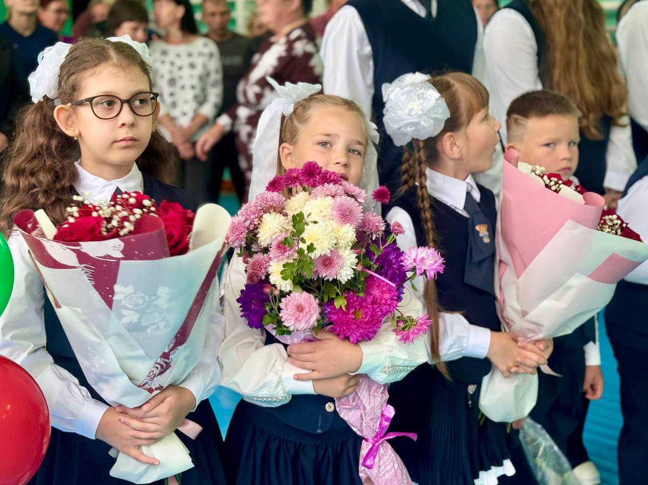 Торжественная линейка, посвящённая началу учебного года, прошла в Велешковичской школе имени А. Ф. Данукалова