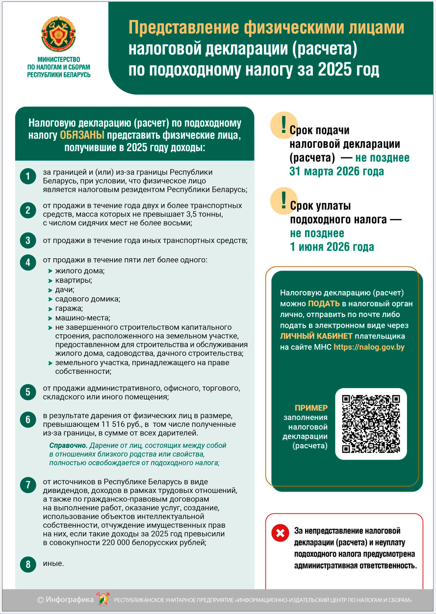 Сегодня истекает срок уплаты подоходного налога!