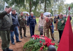 В Лиозненском районе перезахоронили останки воинов Красной Армии, погибших в годы Великой Отечественной войны